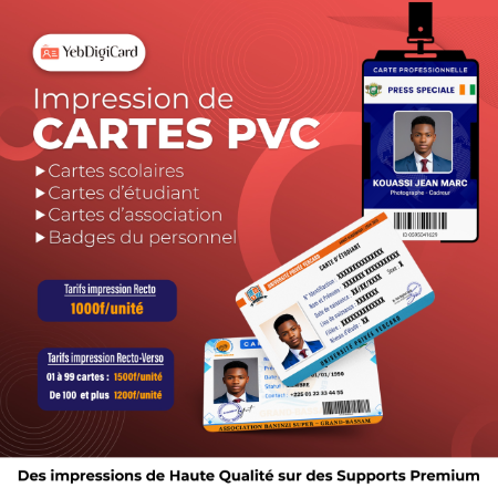 Production de carte PVC